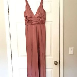 Calvin Klein Sz 6 Dusty Rose Full Length Ball Gown Dress Formal Bridesmaid Prom